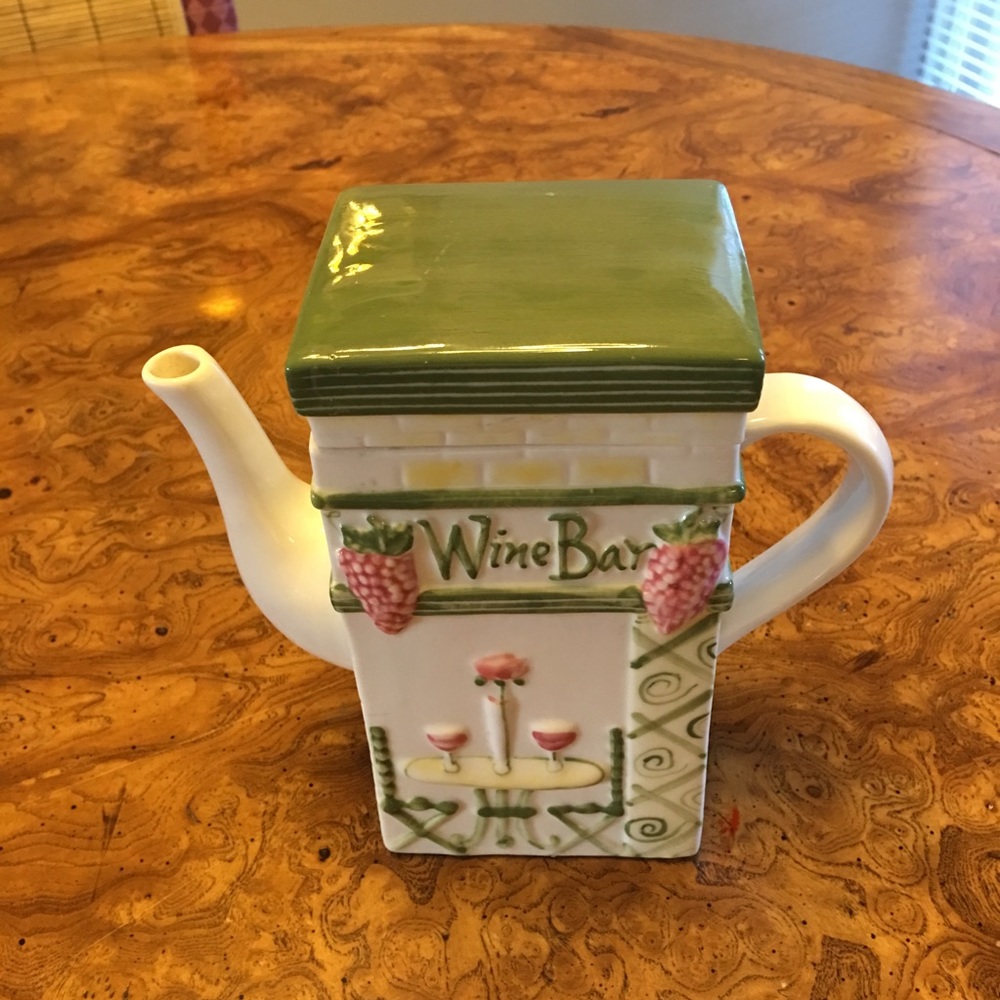 Square Ceramic or Porcelain Tea Pot